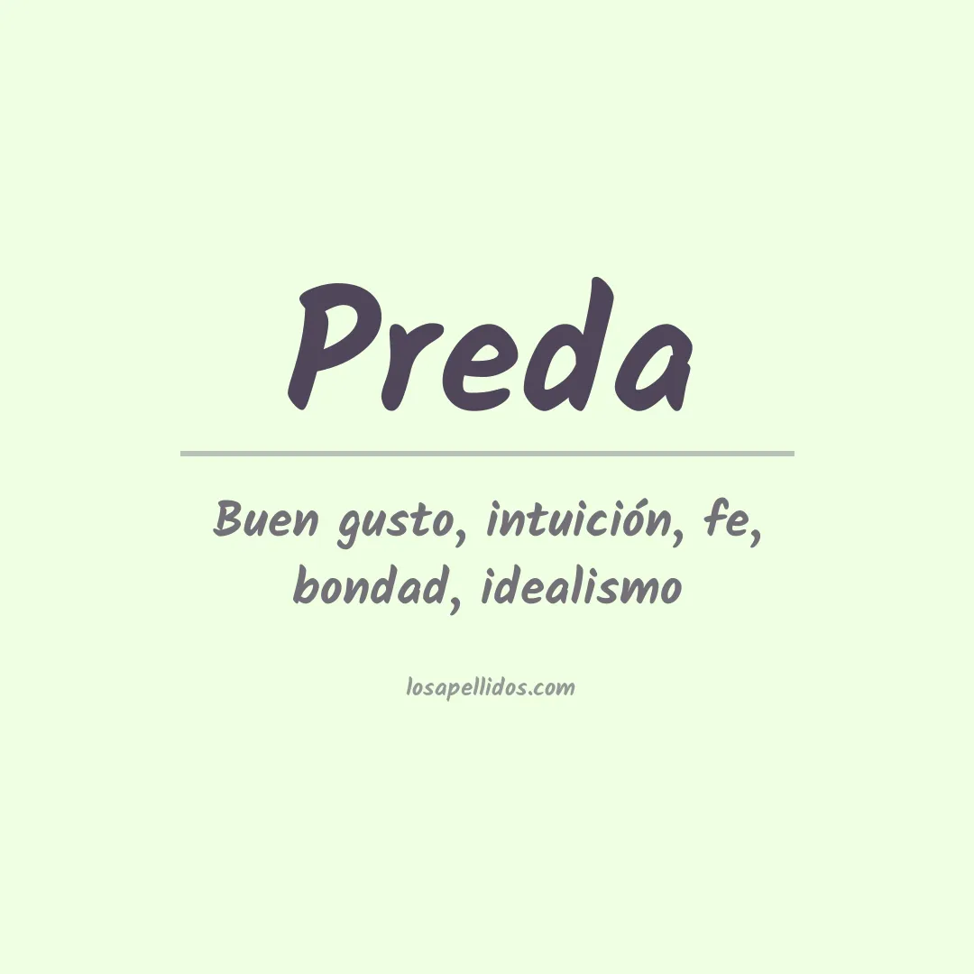 Apellido Preda