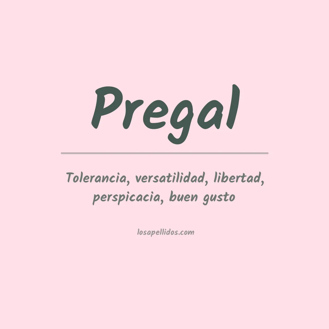 Apellido Pregal