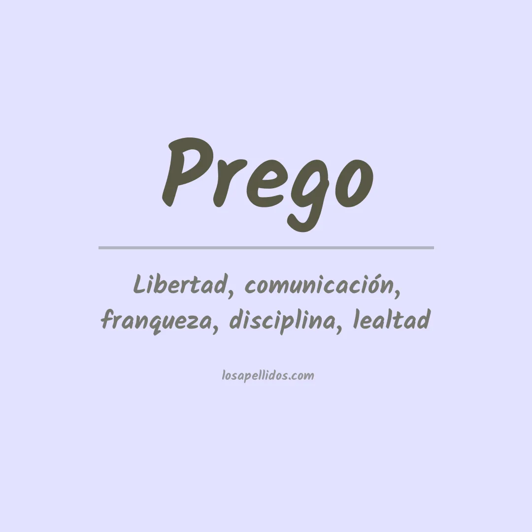 Apellido Prego