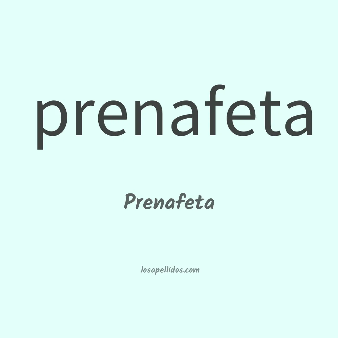 Prenafeta en chino