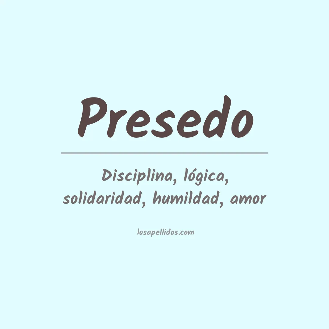 Apellido Presedo
