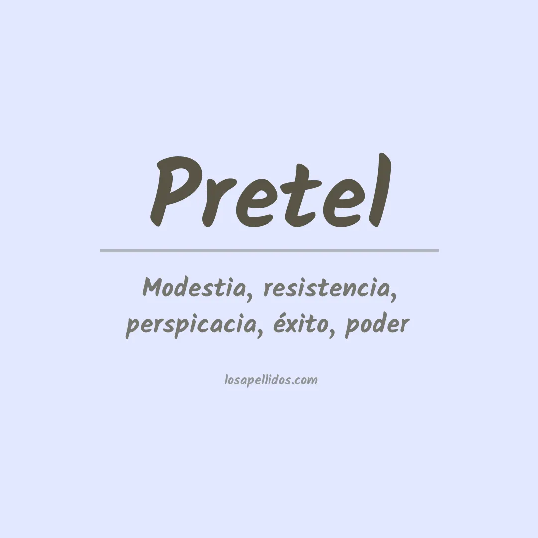 Apellido Pretel