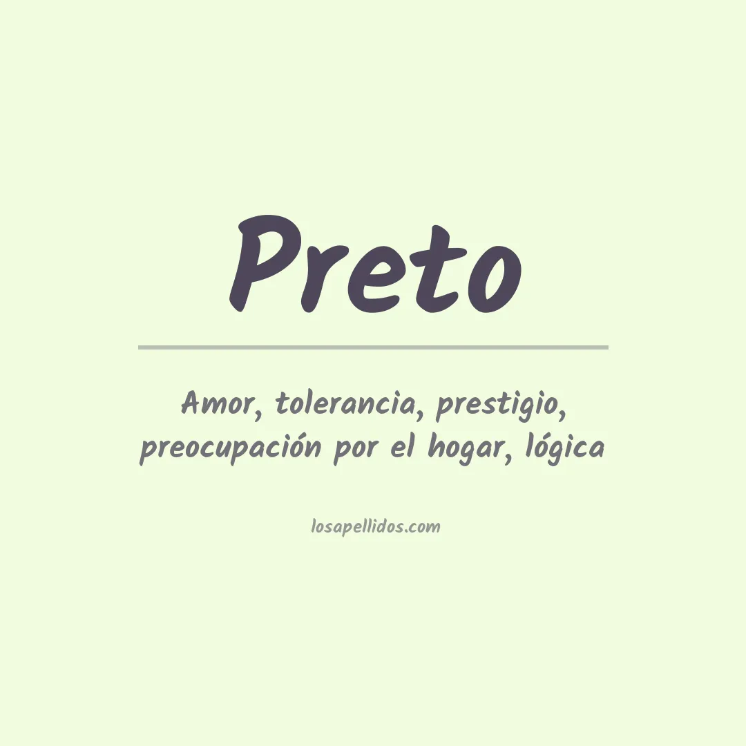 Apellido Preto