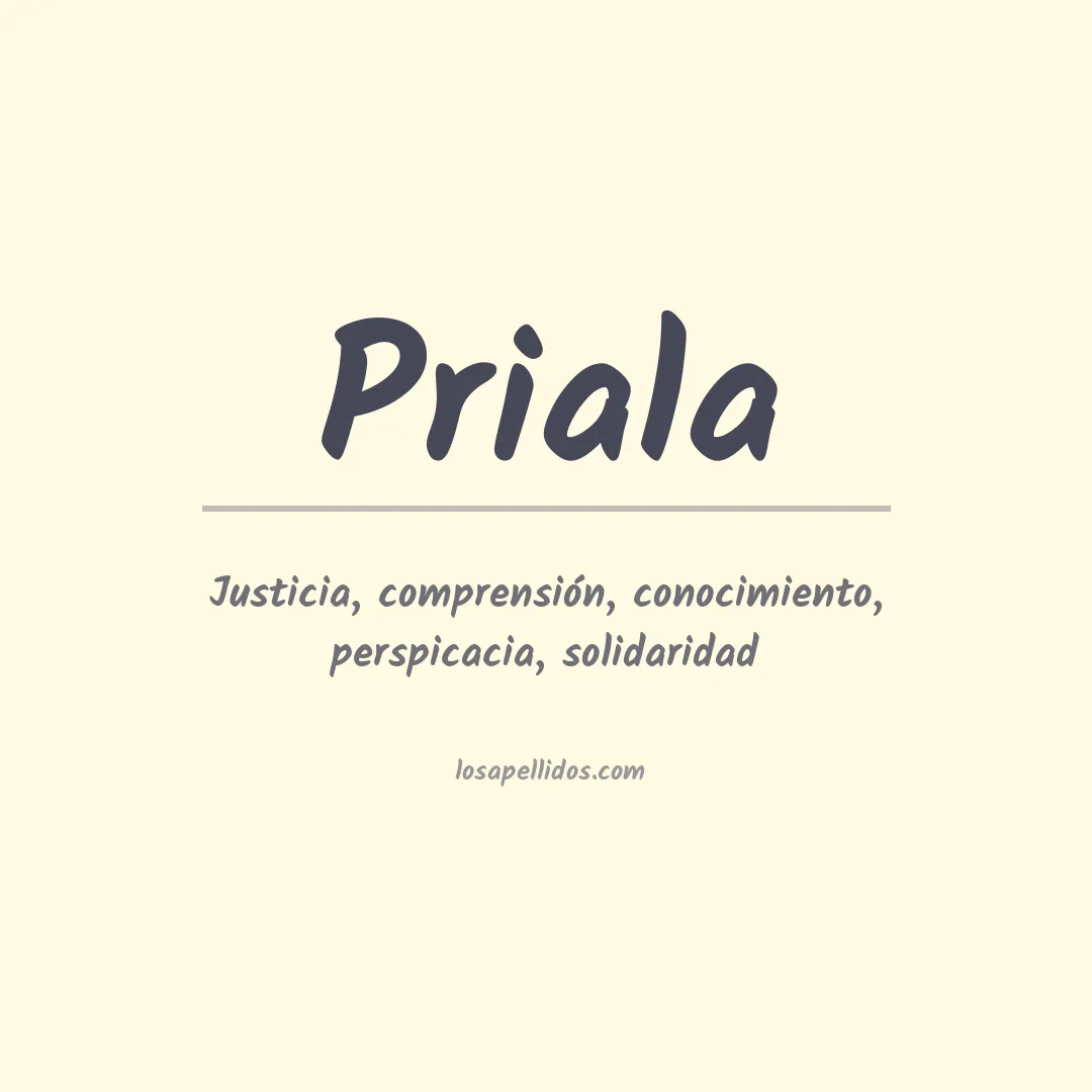 Apellido Priala