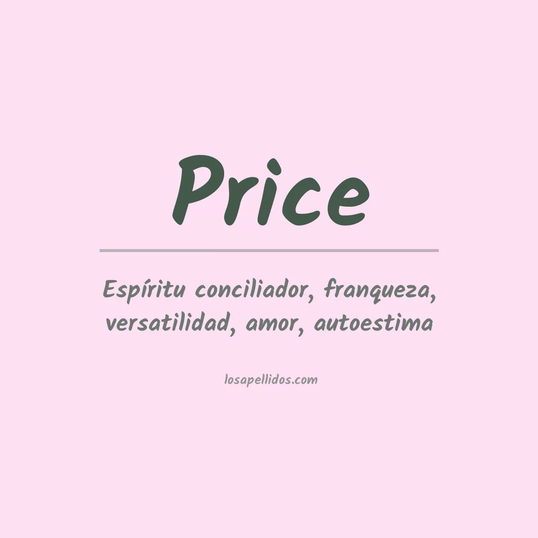 Apellido Price