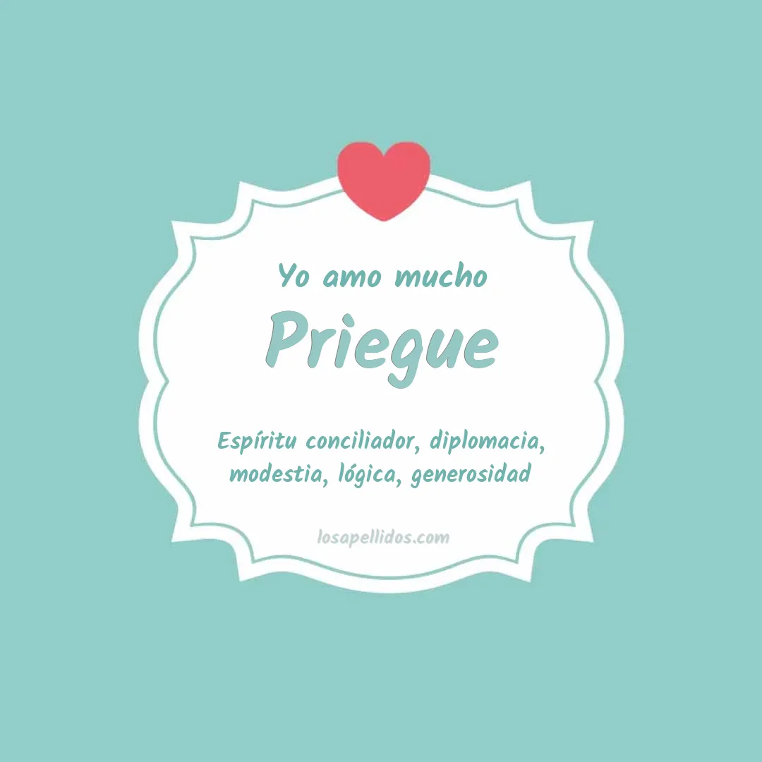 Yo amo mucho Priegue