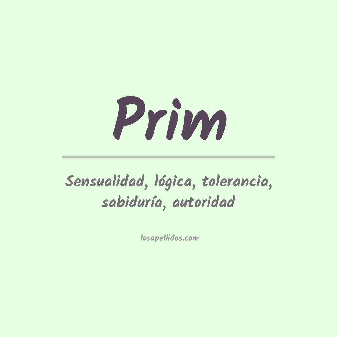 Apellido Prim