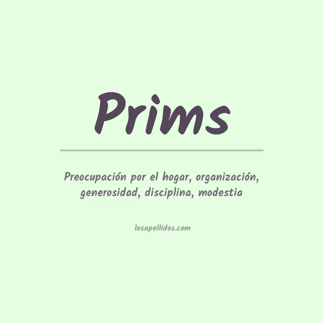 Apellido Prims
