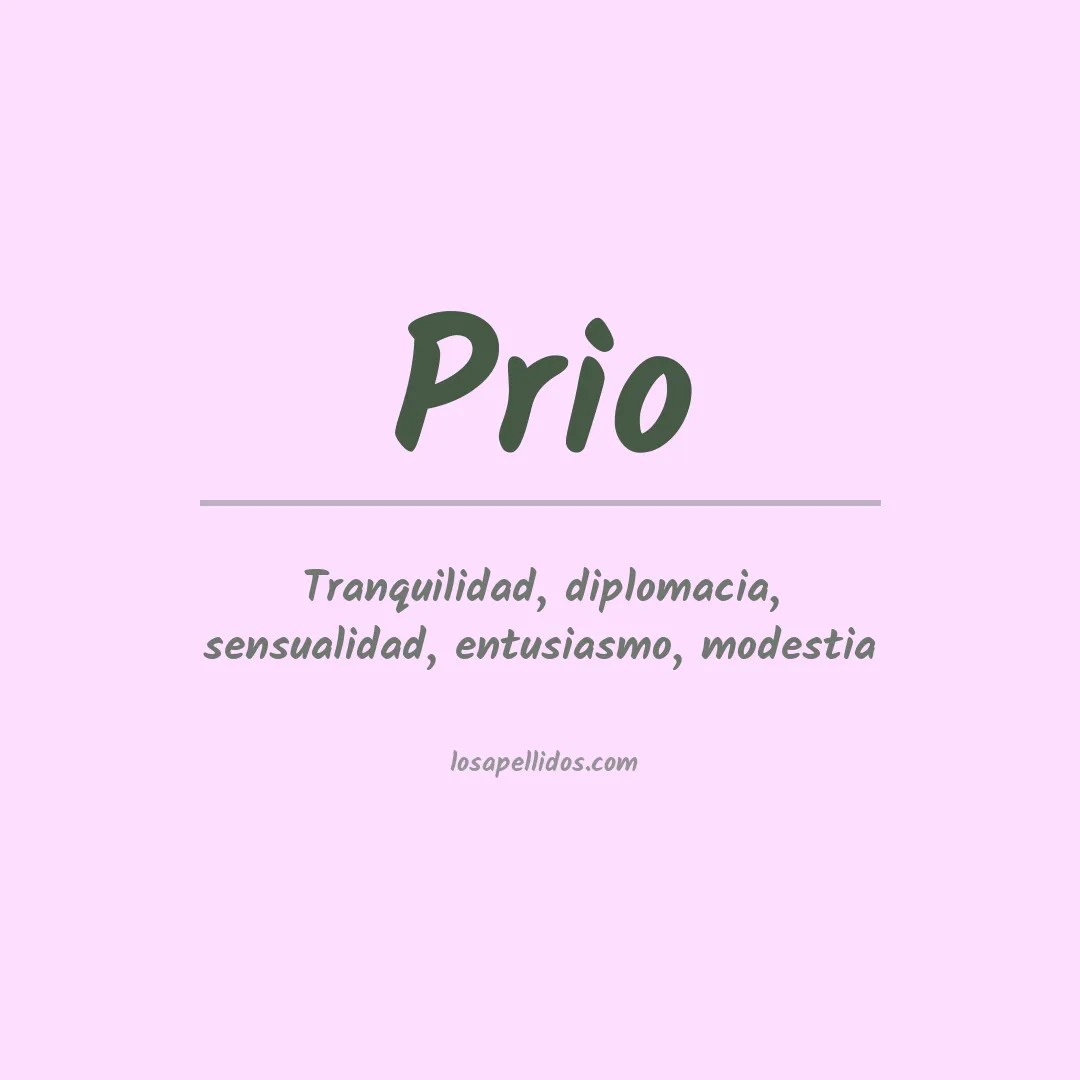Apellido Prio
