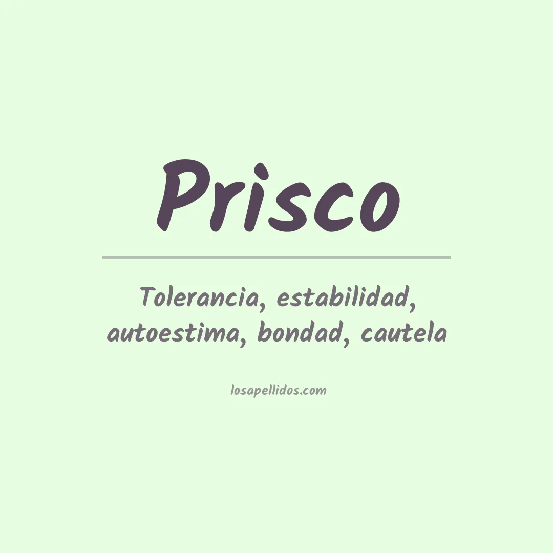 Apellido Prisco