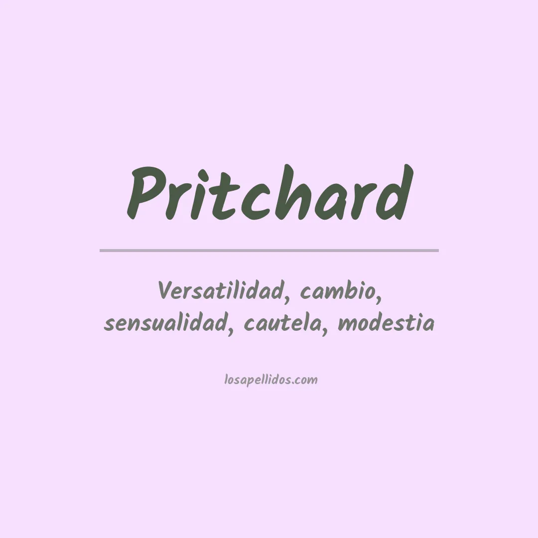 Apellido Pritchard