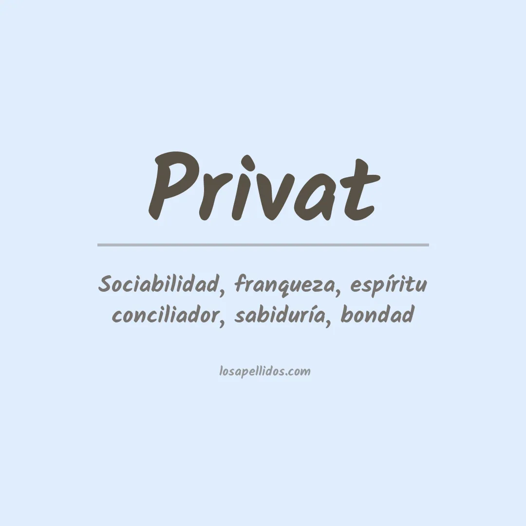 Apellido Privat