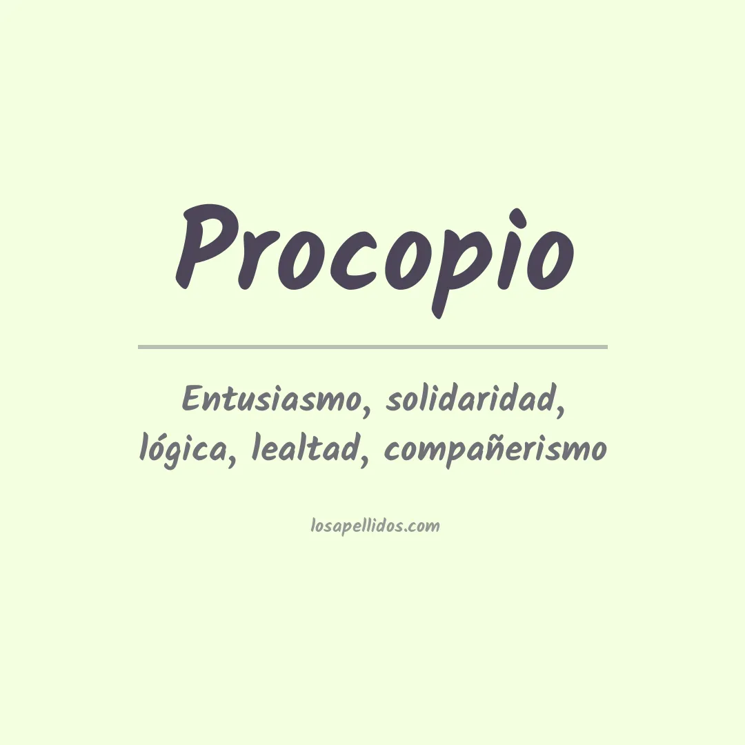 Apellido Procopio