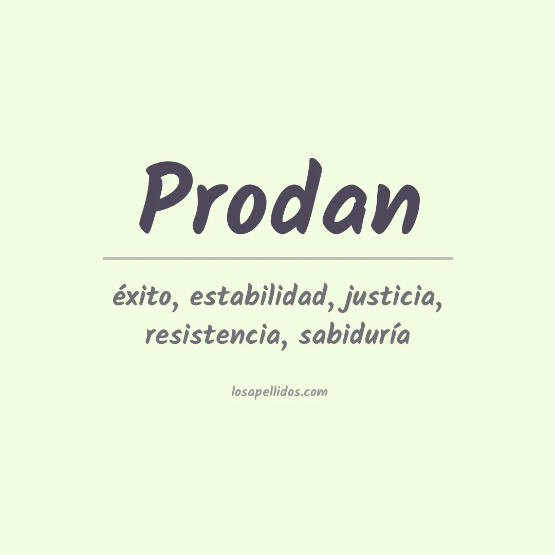 Apellido Prodan