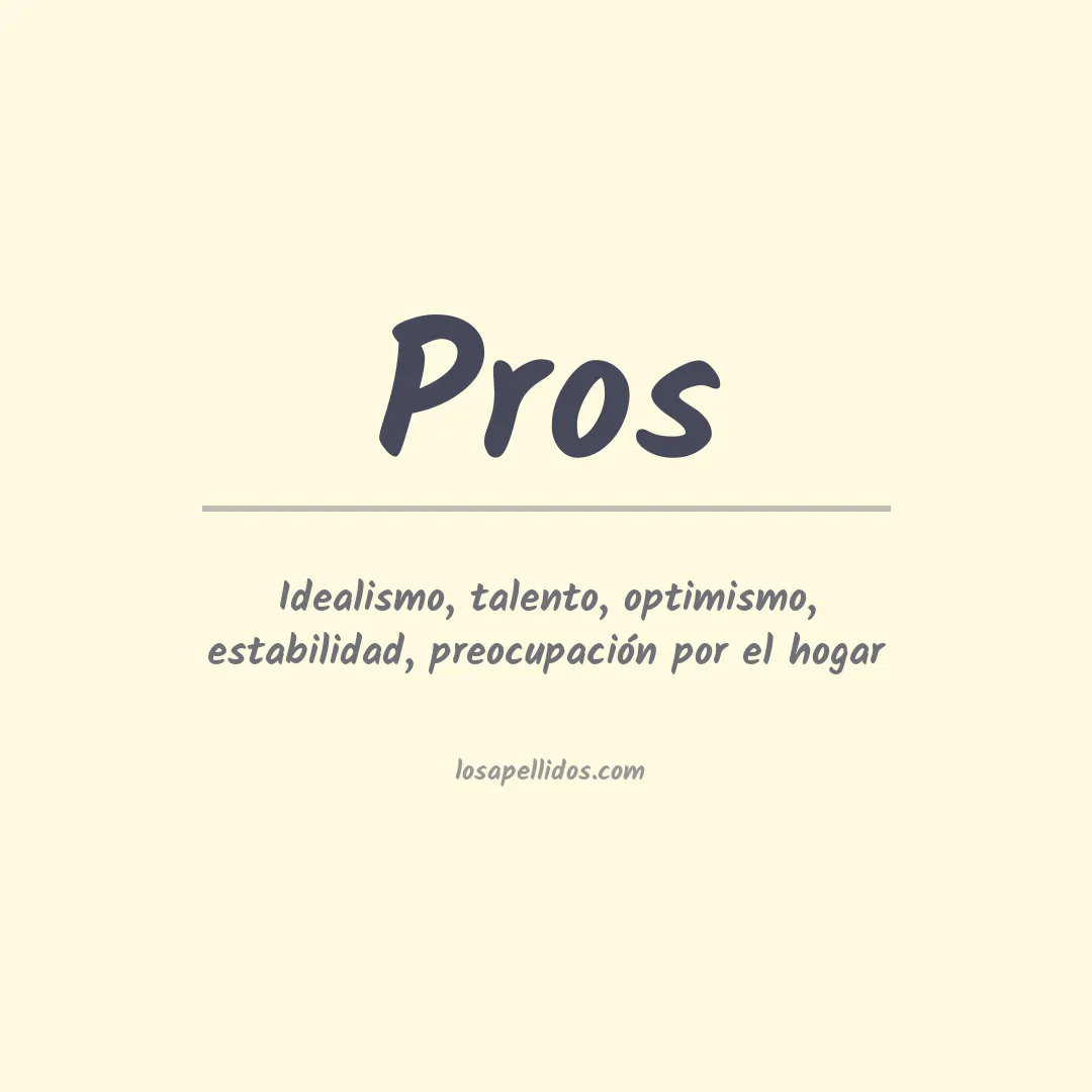 Apellido Pros