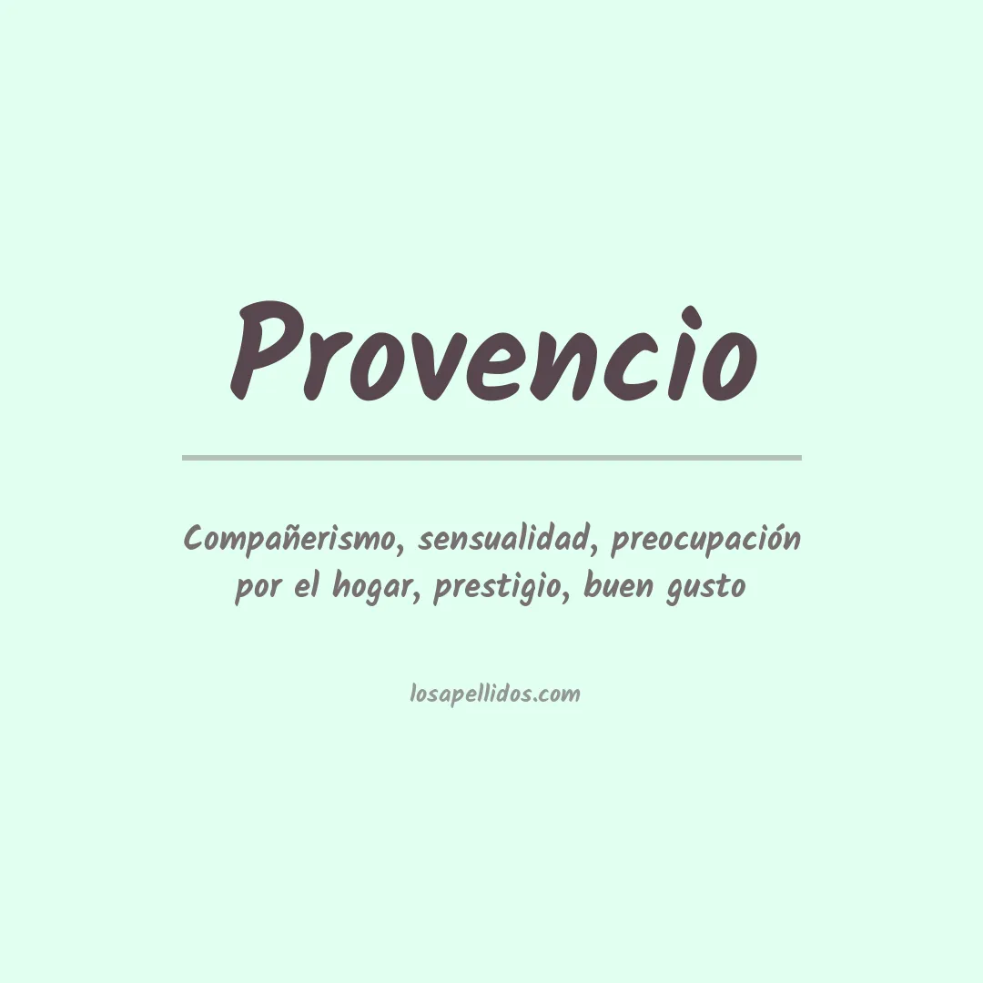 Apellido Provencio