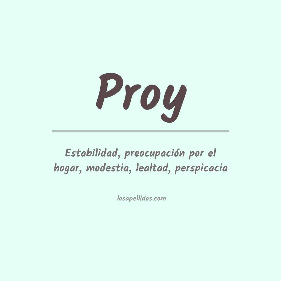 Apellido Proy