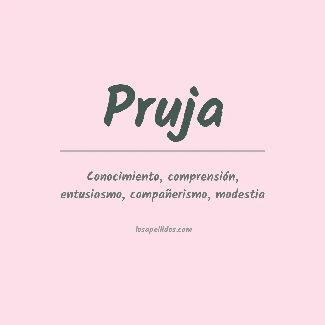 Apellido Pruja