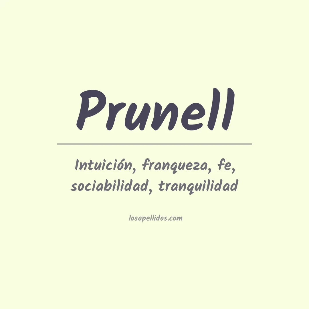 Apellido Prunell