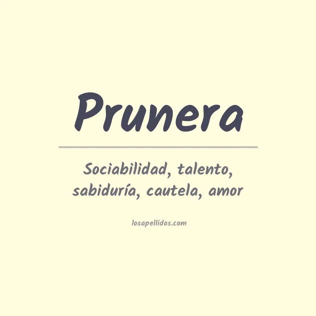 Apellido Prunera