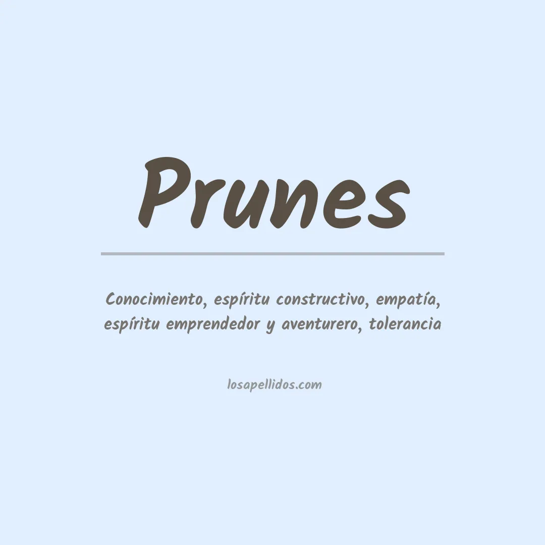 Apellido Prunes