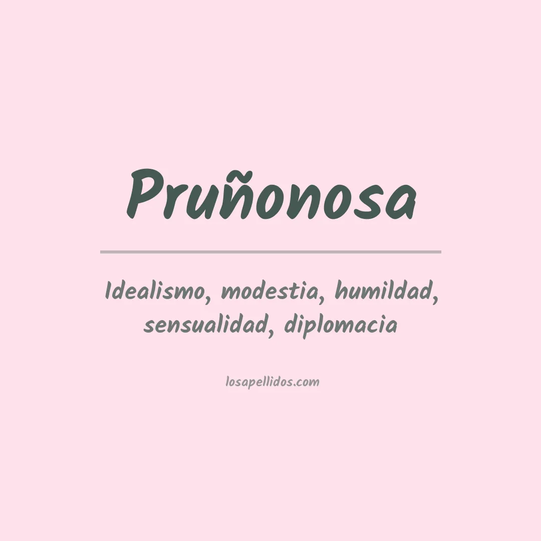 Apellido Pruñonosa