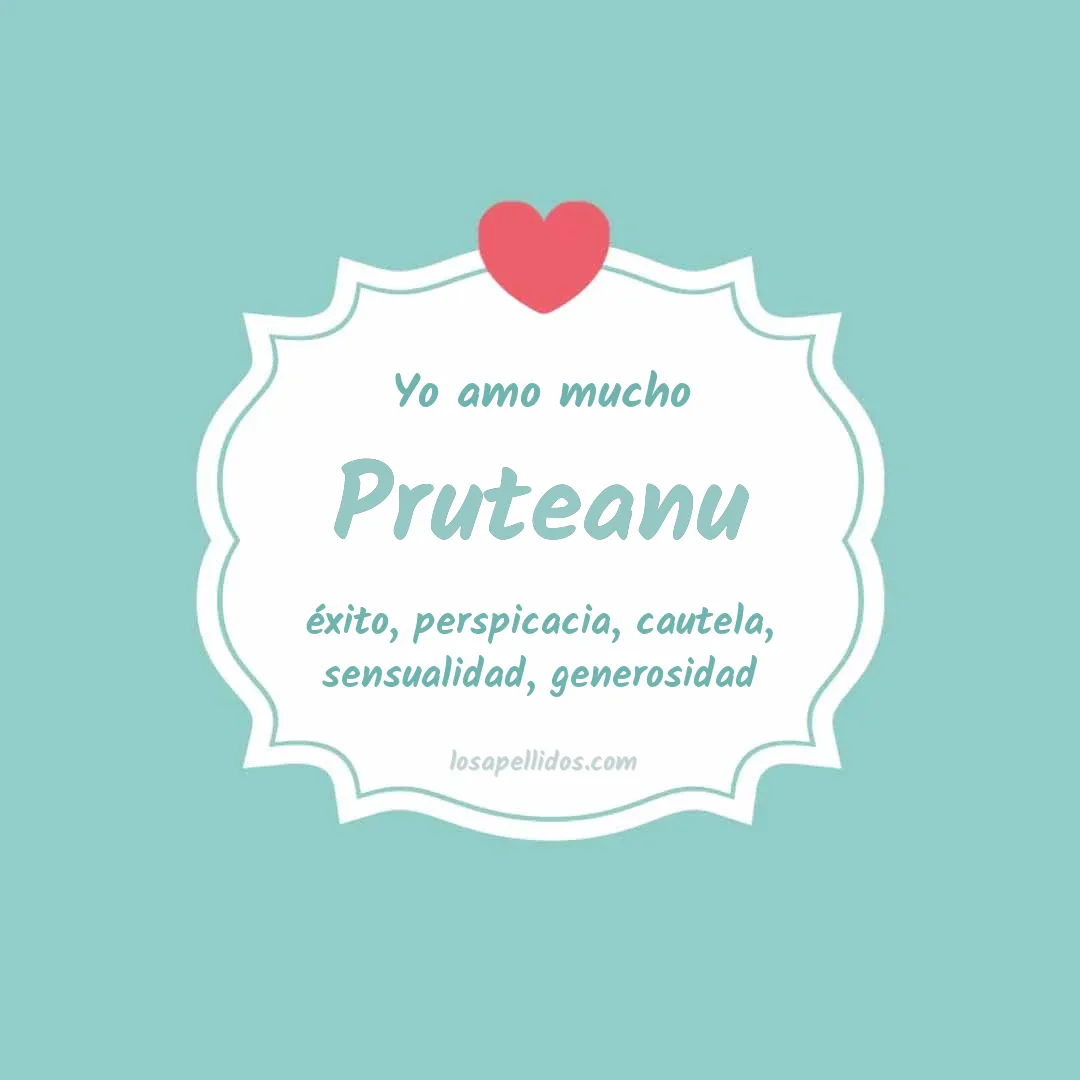 Yo amo mucho Pruteanu