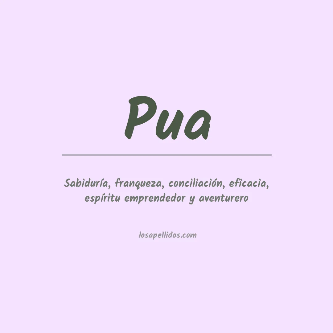 Apellido Pua