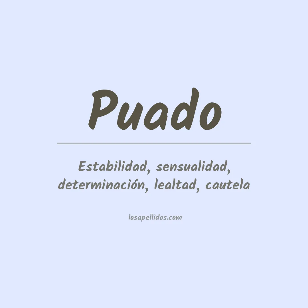 Apellido Puado