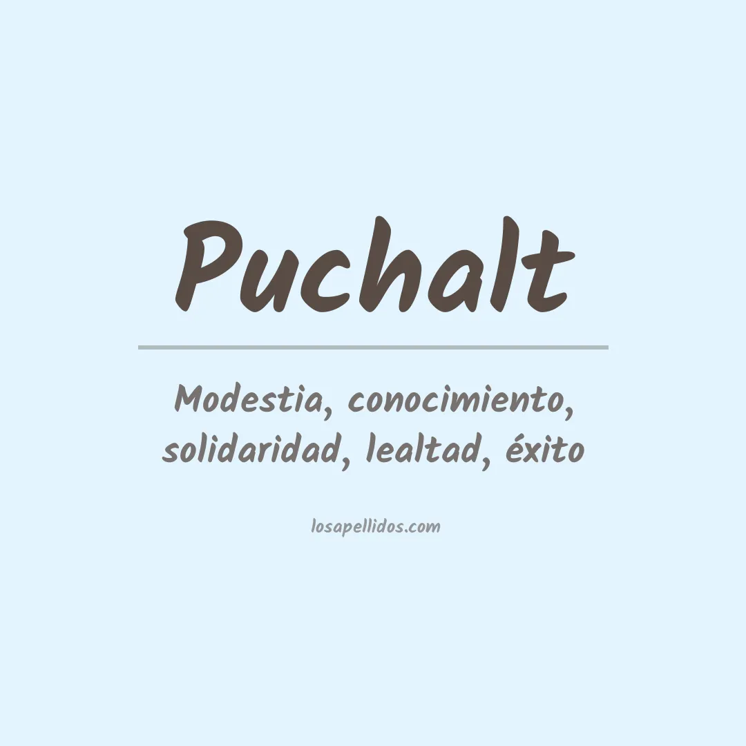 Apellido Puchalt