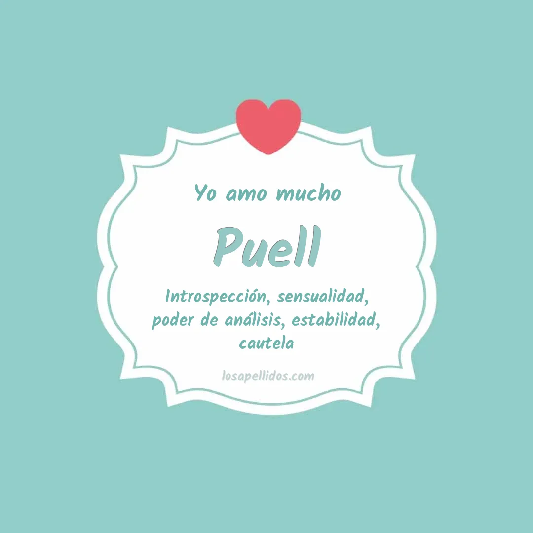 Yo amo mucho Puell