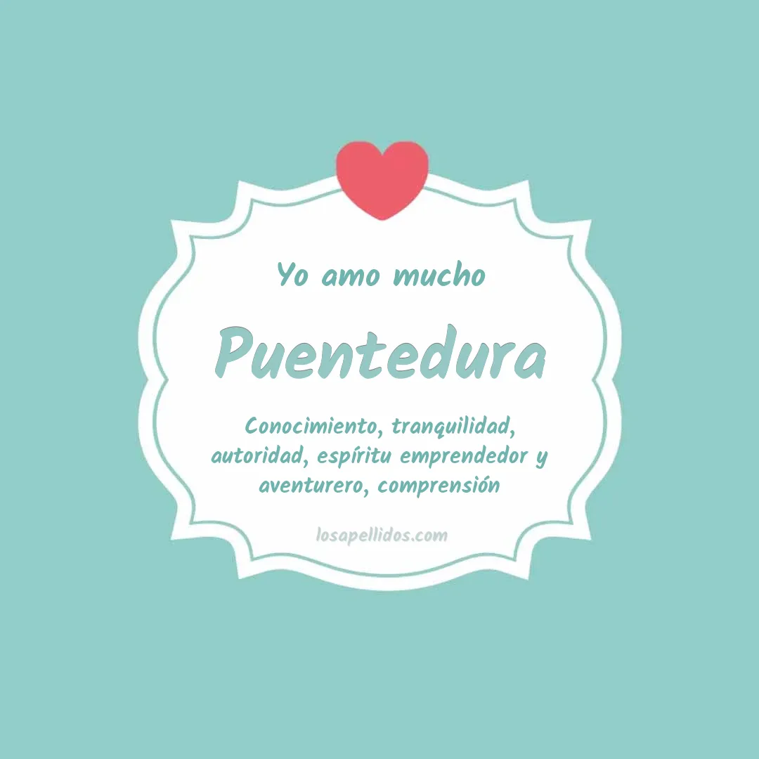 Yo amo mucho Puentedura