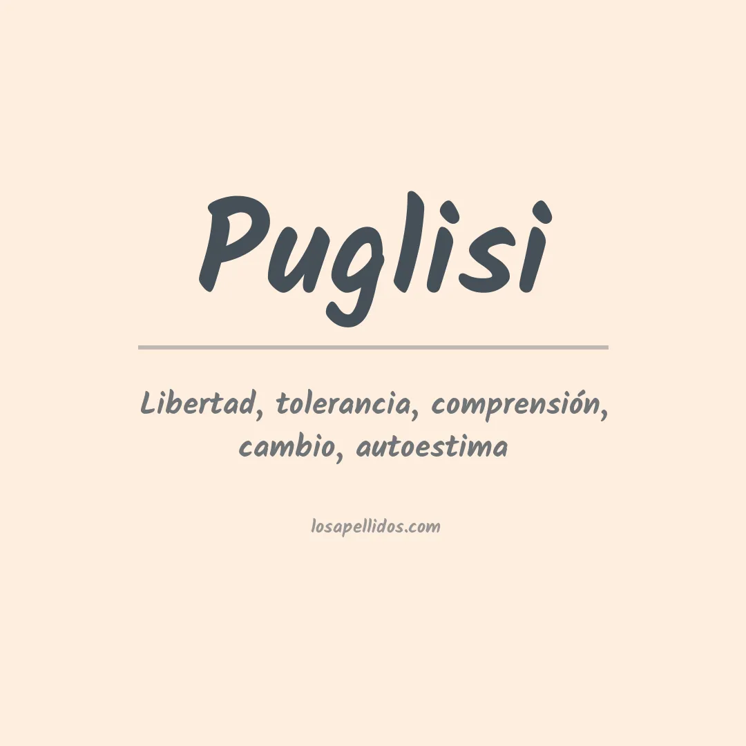 Apellido Puglisi