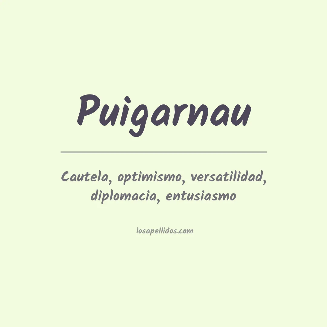 Apellido Puigarnau