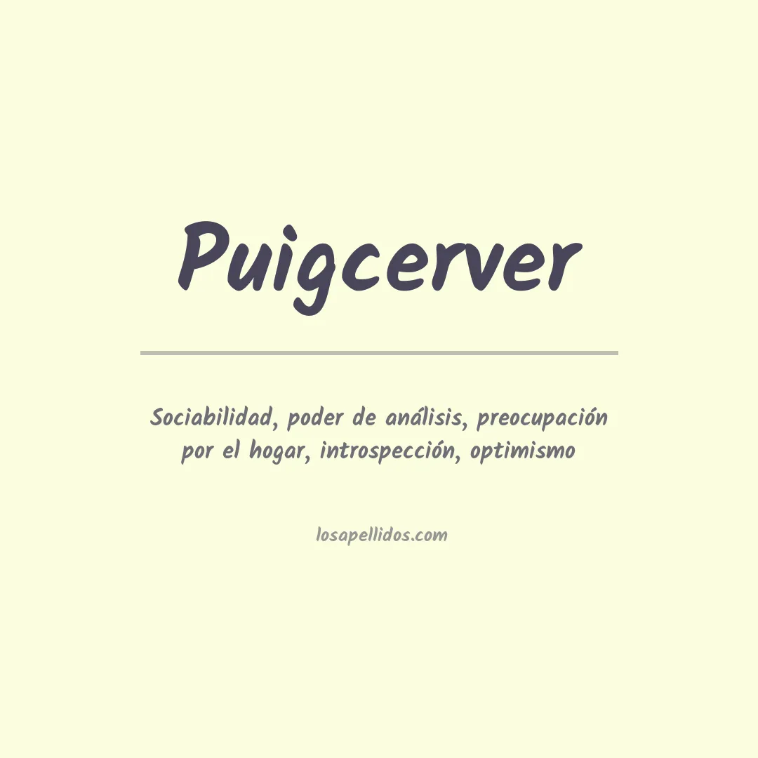 Apellido Puigcerver