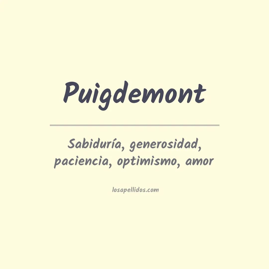 Apellido Puigdemont