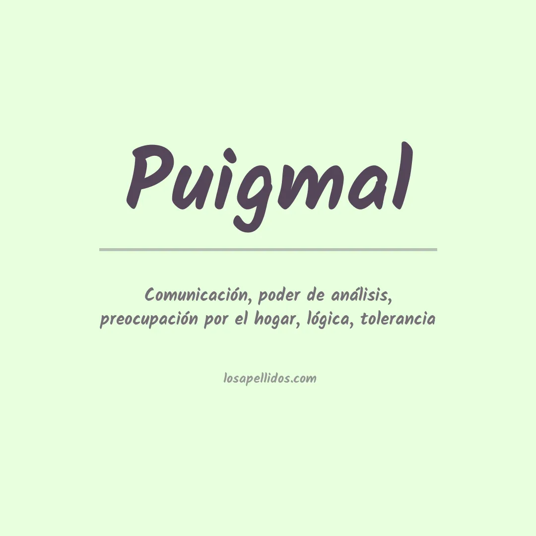 Apellido Puigmal