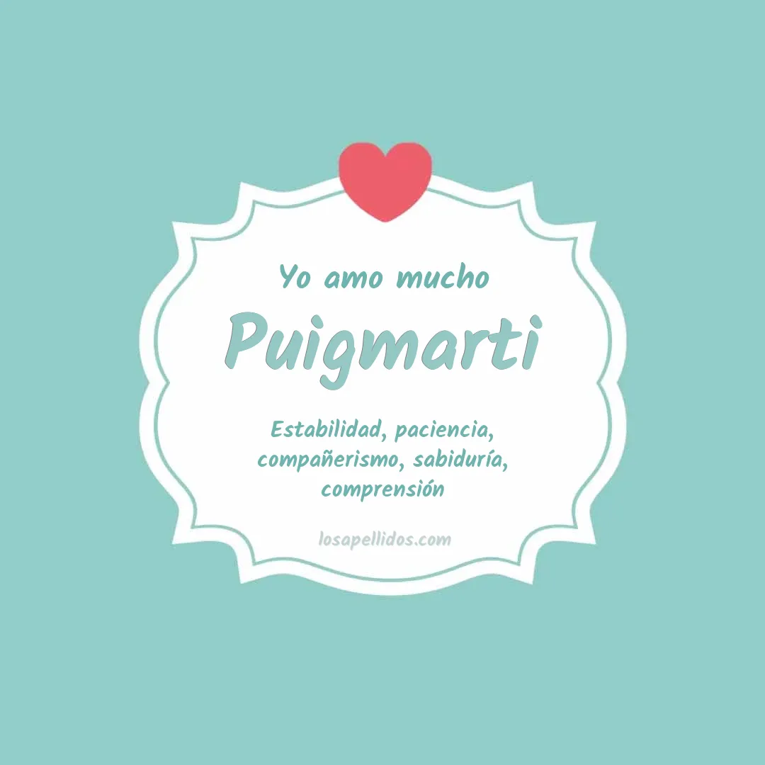 Yo amo mucho Puigmarti