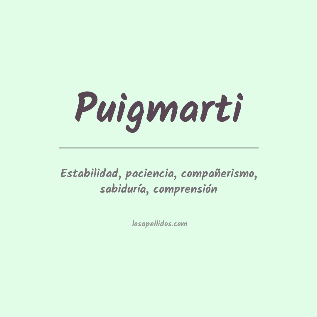 Apellido Puigmarti