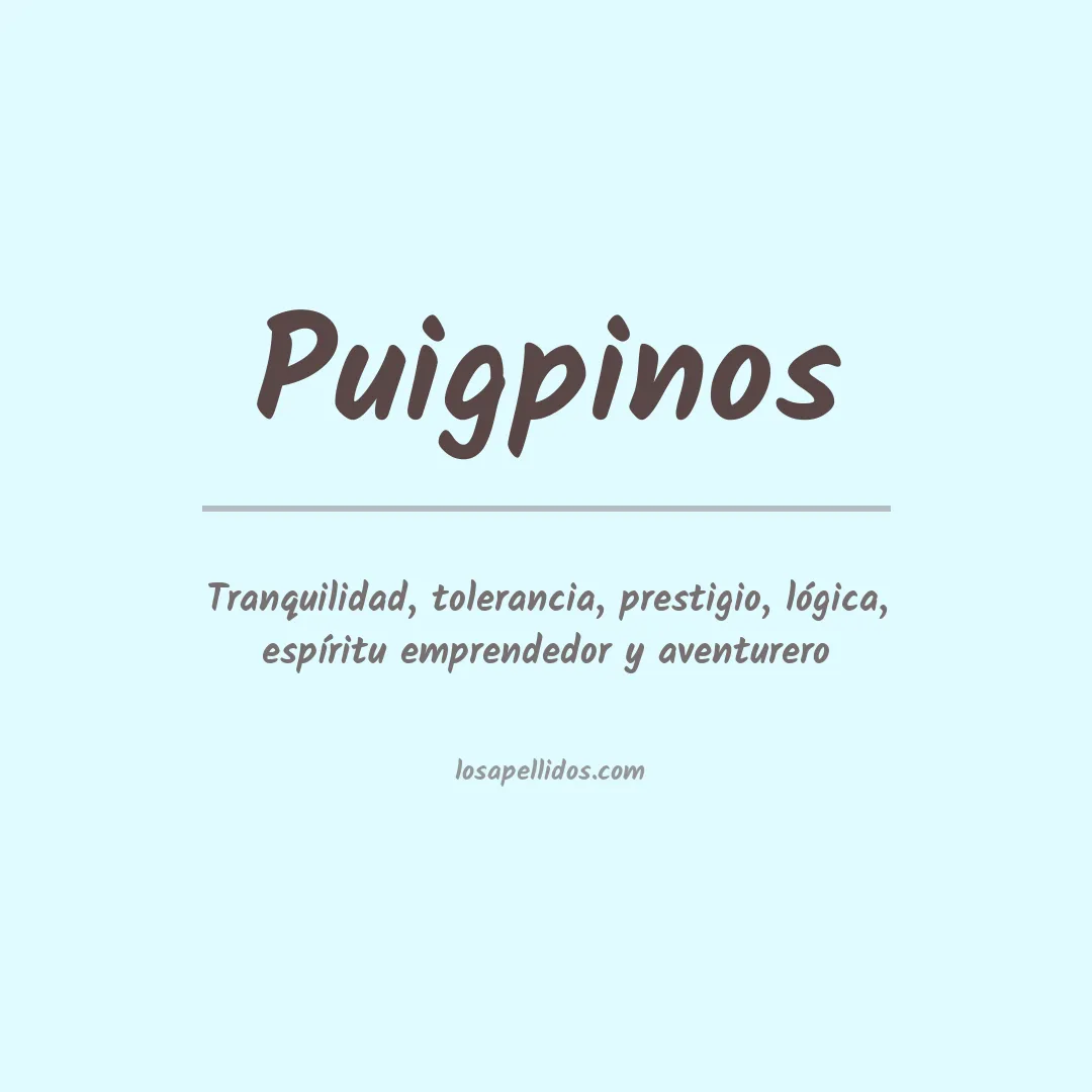 Apellido Puigpinos