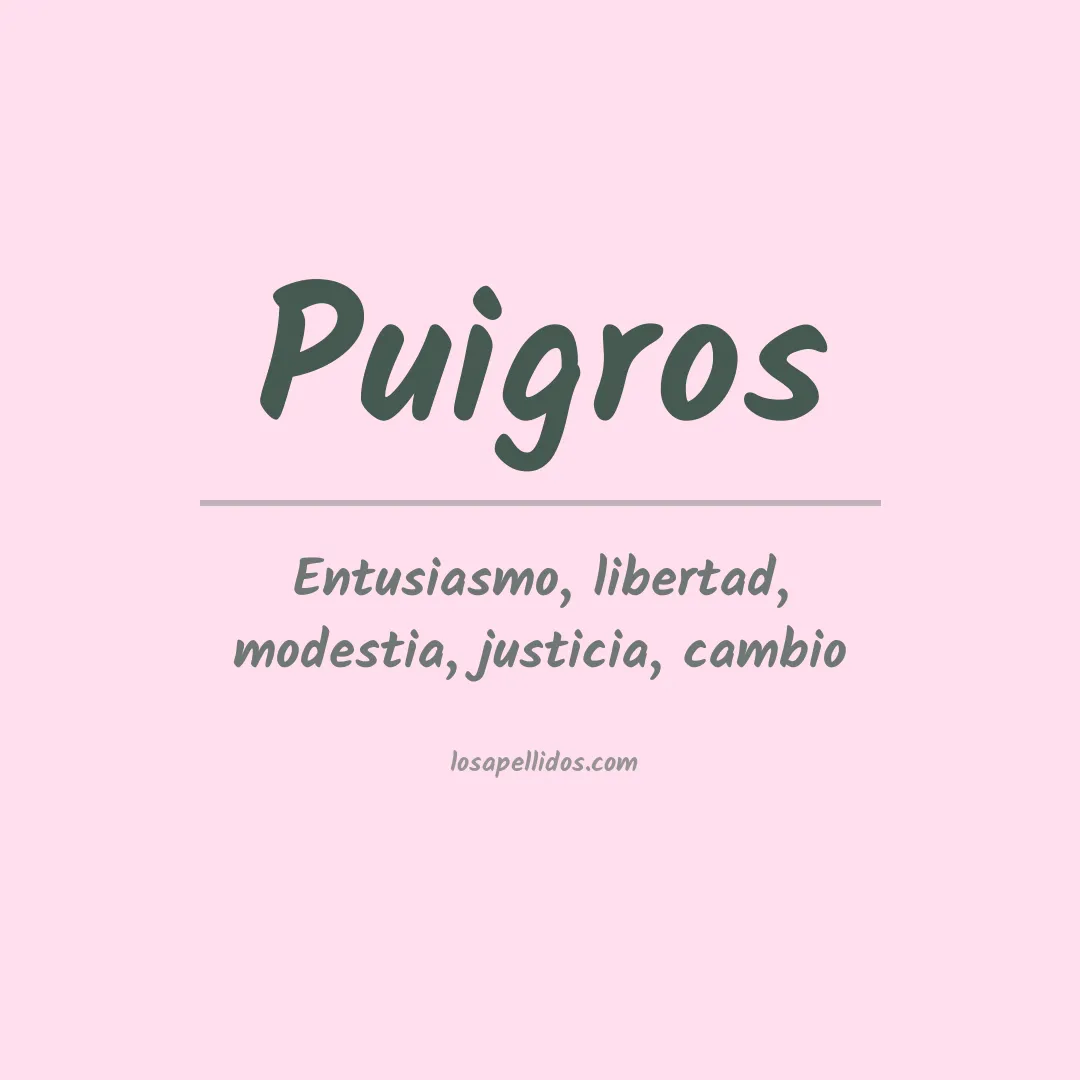 Apellido Puigros