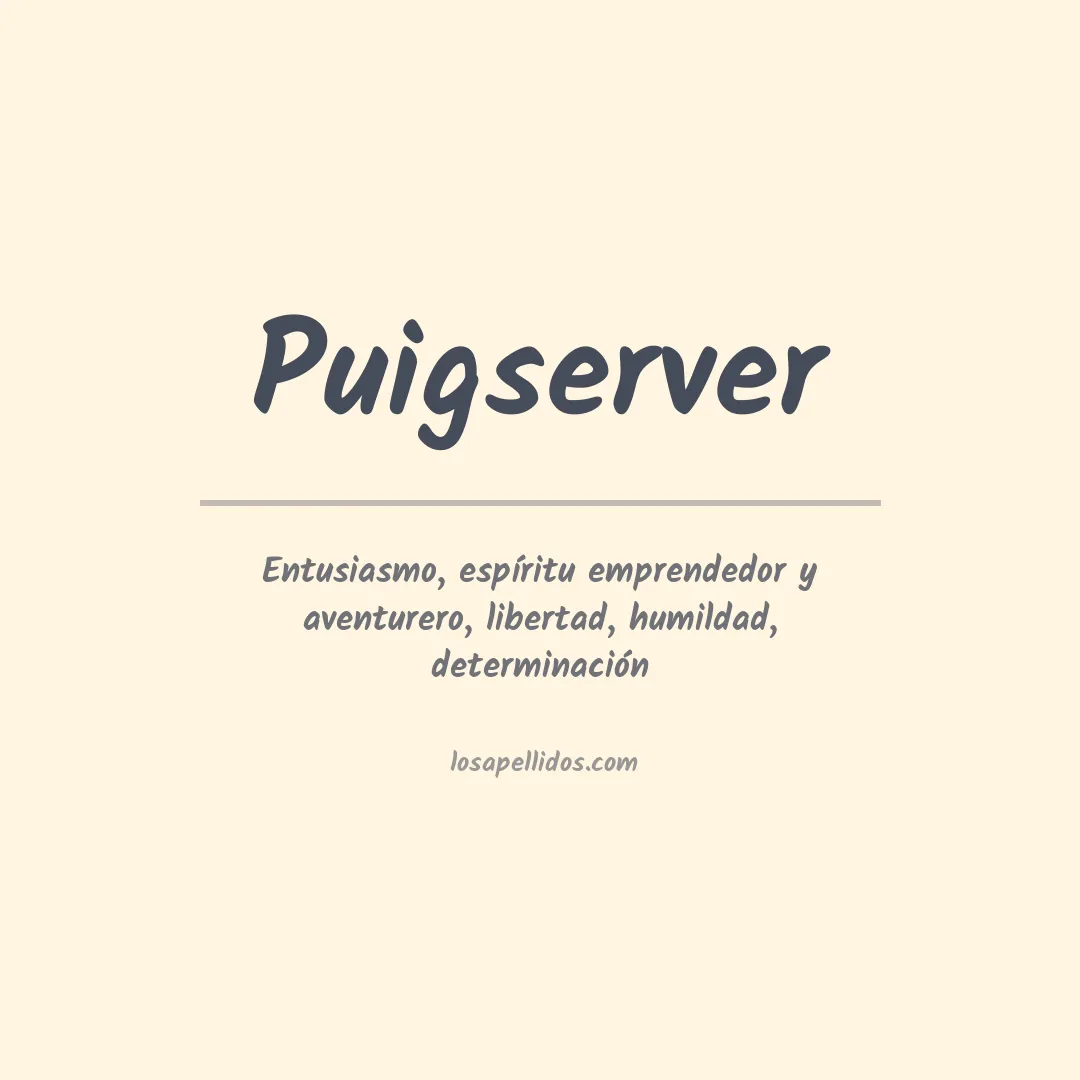 Apellido Puigserver