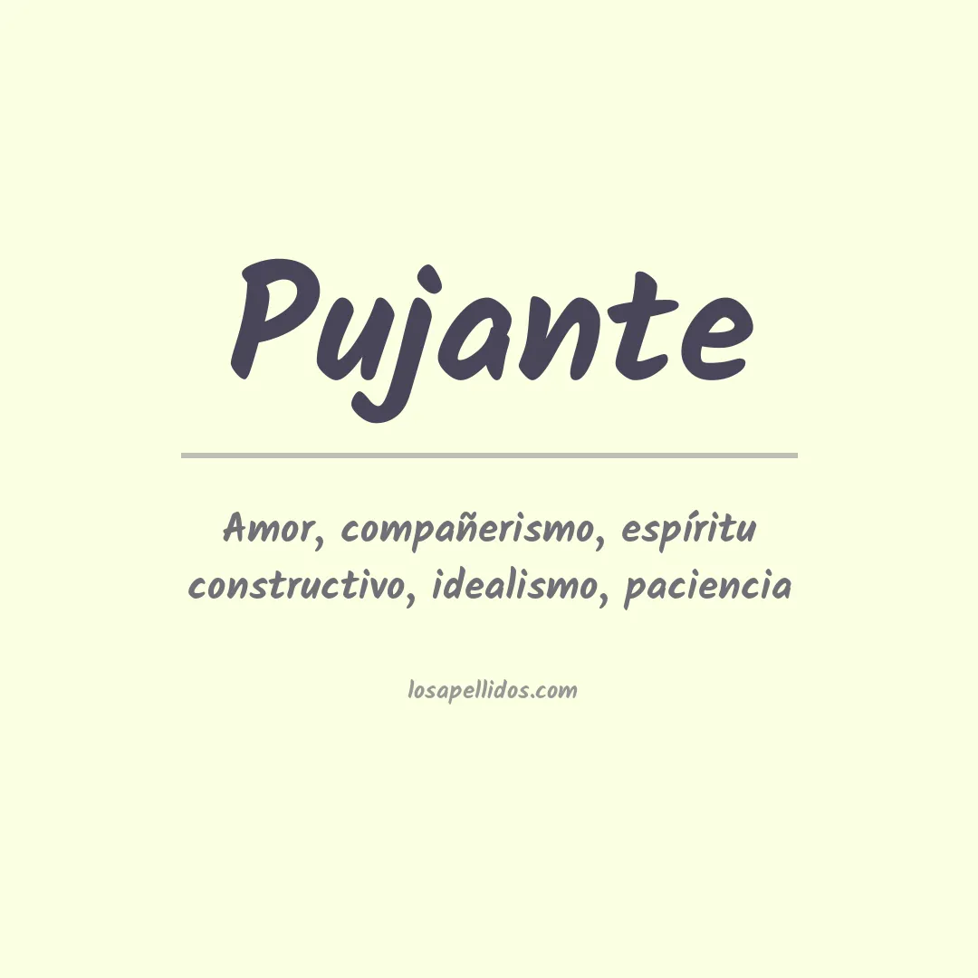 Apellido Pujante