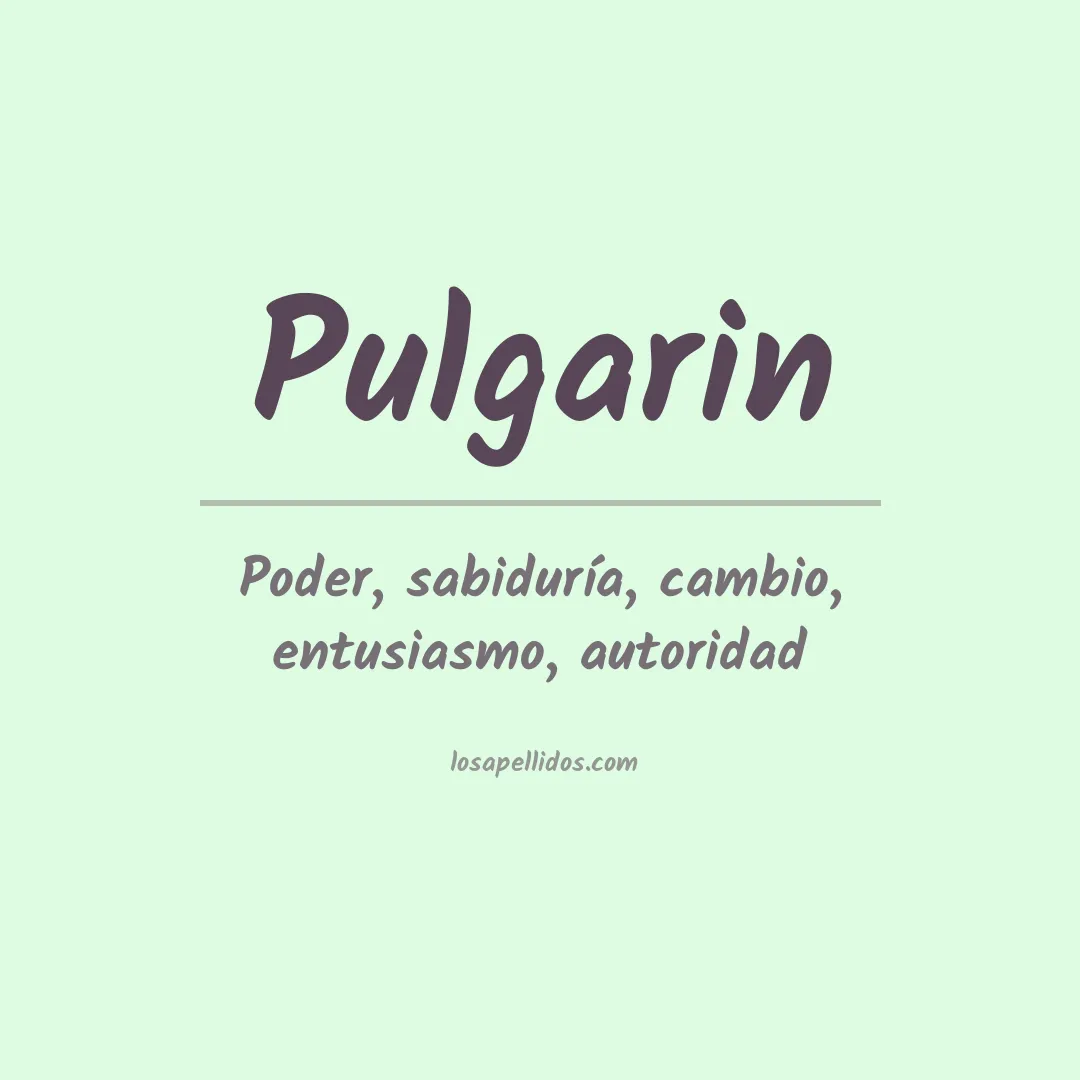 Apellido Pulgarín