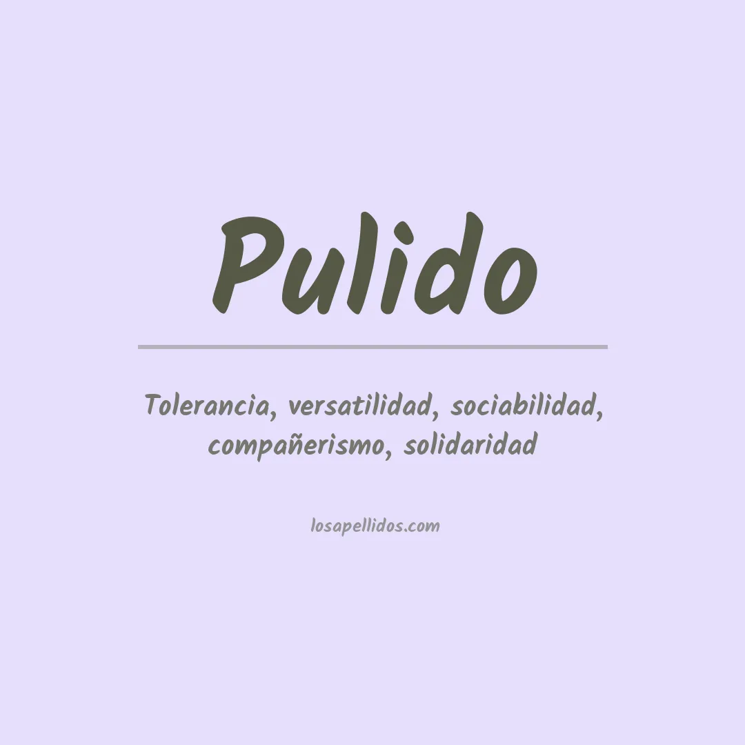 Apellido Pulido