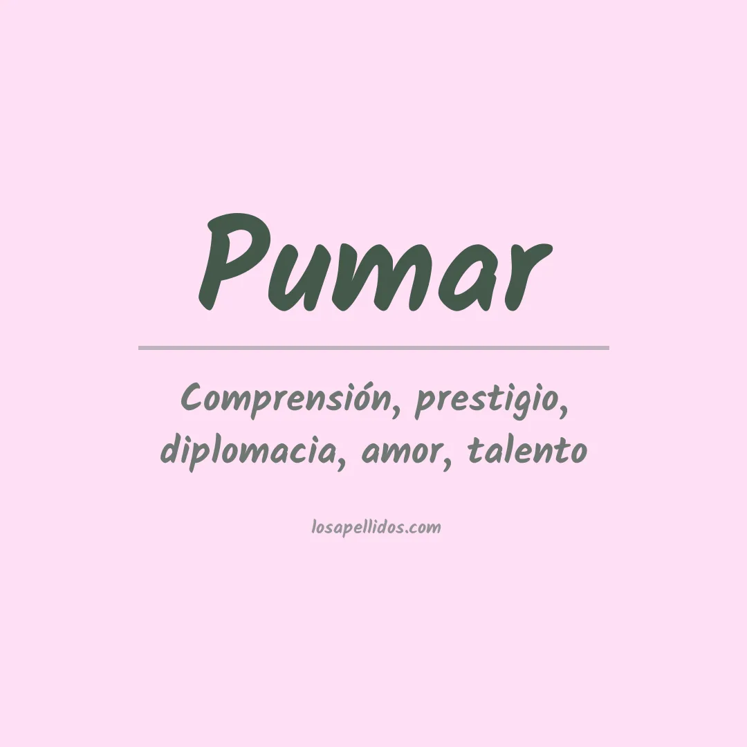 Apellido Pumar