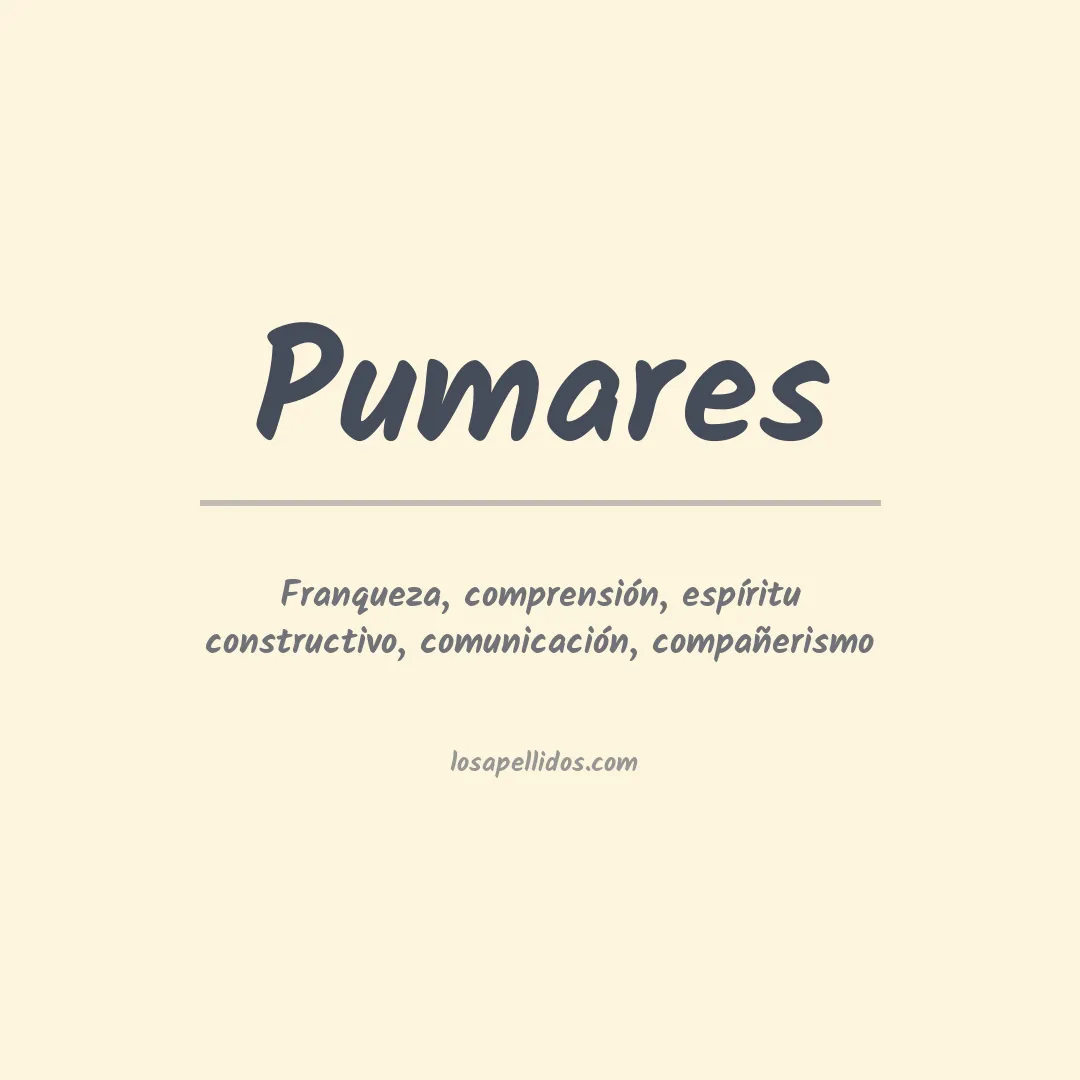 Apellido Pumares