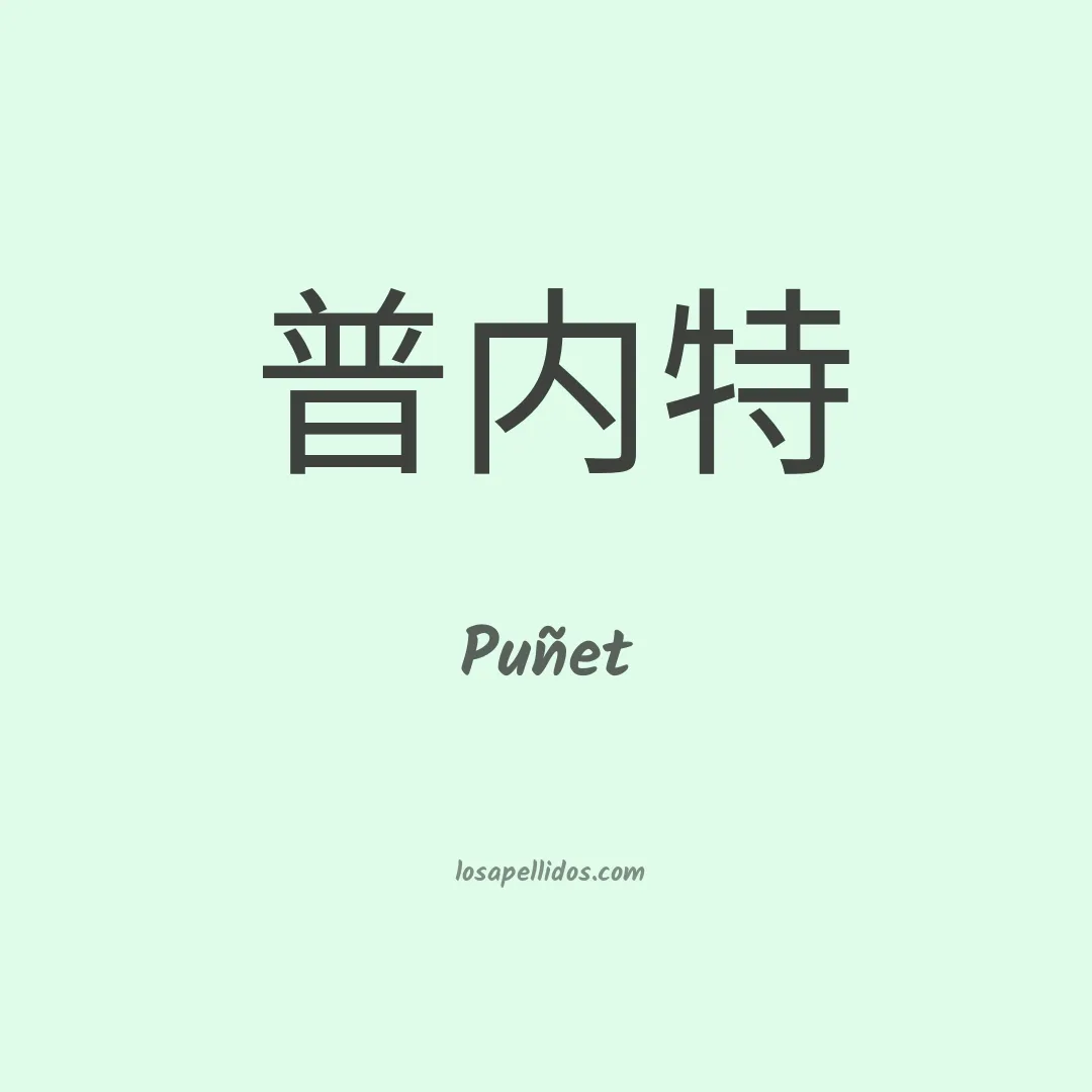 Puñet en chino