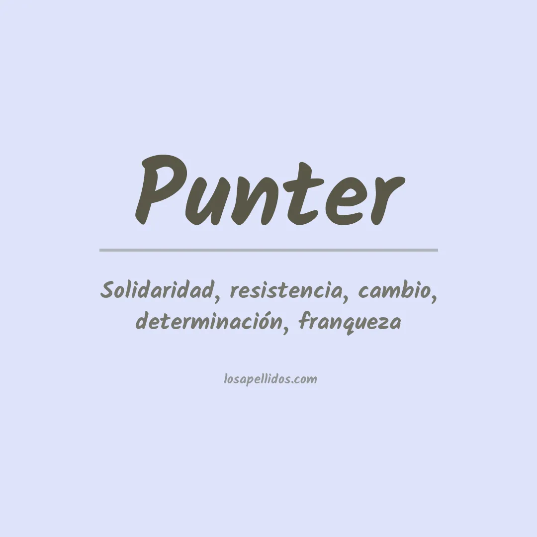 Apellido Punter