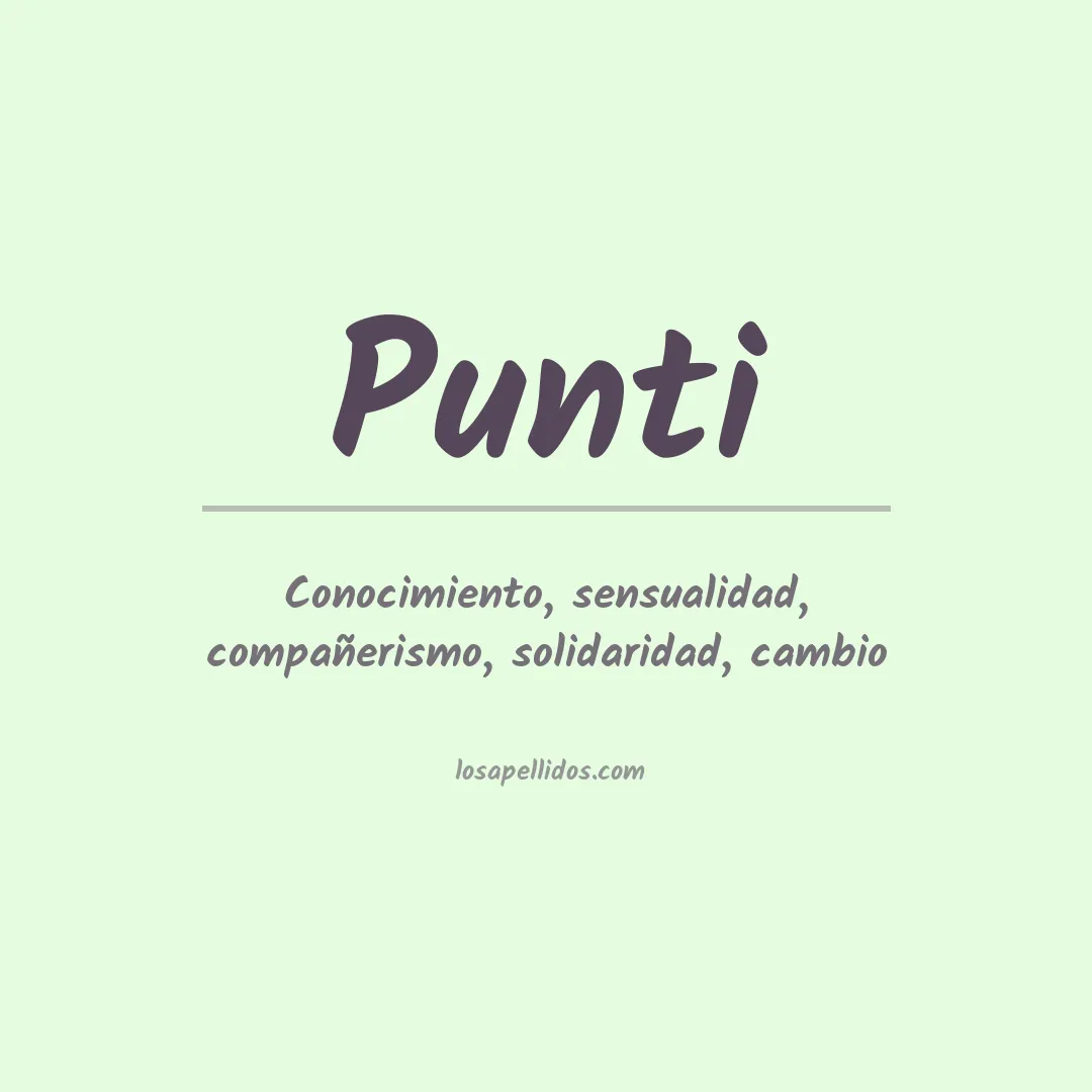 Apellido Punti